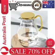 74oz/2.2 Liter Glass Pitcher Water Pitcher with Lid Beverage Serveware Iced Tea