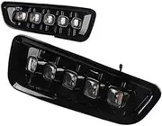 Wivplex for Raptor, for SVT, for F-150, 2016-2020 2Pcs DRL LED Daytime Running Lights with Turn Signal Yellow Fog Lamp Car Turn Signal Light(Black White)