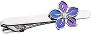 [LIFKOME] Tie Tack Pin Floral Decor Necktie Clip for Men Stylish Tie Fixing Clasp for Business Weddings Parties and Everyday Wear