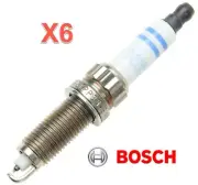 6 Spark Plugs OEM BOSCH High Power Fine Wire Double Platinum ZR5TPP33 Pre gapped (for: BMW)