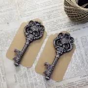 50 pcs Skeleton Keys bottle openers Gunmetal Black Double sided wedding favors