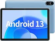 2024 10.1 inch Android 13 Tablets, Octa-Core Processor, 8GB RAM 64GB ROM 512GB Expanable , 6000mAh Battery, HD IPS Touch Screen, 5G/2.4G WiFi6, Bluetooth 5.0, Split Screen, Widget Support (Blue)