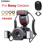 Yongnuo YN24EX E-TTL Twin Lite Macro Flash Speedlite with 2 Flash Heads for Sony