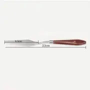 5pcs Oil Painting Scraper With Wooden Handle Stainless Steel Paint Spatula