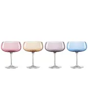 Oneida Set Of 4 True Colors Cocktail Glasses