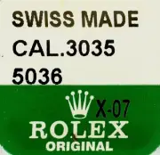 ROLEX FACTORY NEW SEALED SETTING LEVER 3035 5036