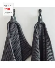ettitude Waffle Bath Sheet with $10 Credit