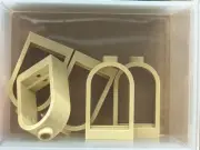 LEGO Parts - Tan Window 1 x 2 x 2 2/3 with Rounded Top - No 30044 - QTY 5