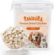 Freeze-Dried Chicken Treats for Dogs & Cats - 17.63 oz - Unique High Protein Ingredient - No Additives - Grain Free - Nutrition & Training Supplements - Sealed Box