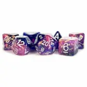 Eternal Resin Polyhedral Dice Set | Purple, Blue