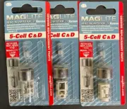 3 Pk Maglite LMXA501L Xenon Flashlight Replacement Bulb for Maglite 5-Cell C & D