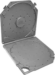 Roarrter Empty Take Up Reels Storage Box Full Protection Open Reel Recording Tape Box Case Portable for 10 Inch Sound Tapes Grey