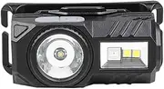 Headlamp Flas Ight Rechargeable High Headlight Portable Clip-On Cap Light with 9 Lig Ng Modes Support Motion Sensor Magn Function for Camping Hiking Fishing Running Black