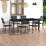 7 Piece Outdoor Dining Set Steel