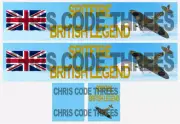 Code 3 Adhesive Vinyl Trailer Decal - RAF Spitfire - 1/50 1/64 1/76 1/148 1/87