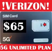 Verizon Unlimited 5G Data $65 Plan for 5G Data Phones with First Month
