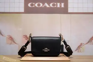 雅格精品代購 Coach 76698  新款郵差包 全素面翻蓋 簡約時尚(3)單肩斜背包 美國代購