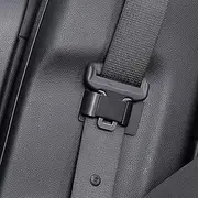 Aosseiye Seat Black Belt Stabilizer ABS Car Seat Belt Positioner Seat Belt Clips Universal Car Interior Seat Belt Trim Reduce Rattling Noise From Collisions（ 4 in a Pack）, Black-4 Pcs