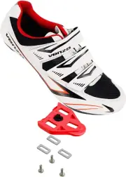 Venzo Bicycle Men'S Road Cycling Riding Shoes - 3 Straps - Compatible with Look