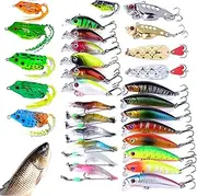 Fishing Lures Kit | Saltwater Fishing Lures Baits - Realistic Hard Swim Baits Lures for Bass Fishing Lures Kits Fishing Tools Sequin Bait for Saltwater Freshwater