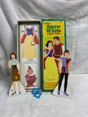 1979 WALT DISNEY SNOW WHITE AND PRINCE PAPER DOLL SET New In Box Whitman