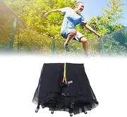 Trampoline Spring, Trampoline Accessories,Replacement Trampoline Safety Net, 16FT 12 Poles Tear-Proof Nylon Trampoline Enclosure Safety Nets, Indoor Protective Surround Netting for - Net Only