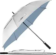68/62/54 Inch UPF50+ Sun Umbrella UV Protection UV Umbrellas for Sun Protections Windproof Large Golf Umbrella Auto Open and Vented Double Canopy Umbrellas for Sun and Rain
