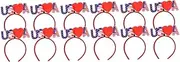12 Pcs Independence Day Headband Decorative Hairband Festival Hair Bands Hair Decorations Independence Day Costume Props Independence Day Decorations Decorative Headband Plastic