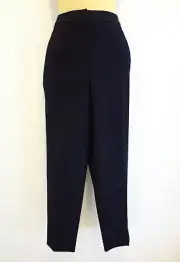 Stunning navy pink-weave pants by high end brand DAVID LAWRENCE sz14 NWT!