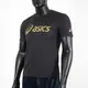 Asics [K31415-90A] 男 短袖 上衣 T恤 基本款 運動 健身 訓練 透氣 排汗 抗UV 黑金