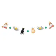 Pawty Animal Cat & Honeycomb Ball Garland 2.13m