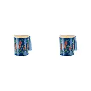 2x Australiana 300g Vanilla Scented Candle w/ Wood Lid & Tassel Callistemon