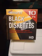 Memorex Black diskettes 10 Pk New Sealed
