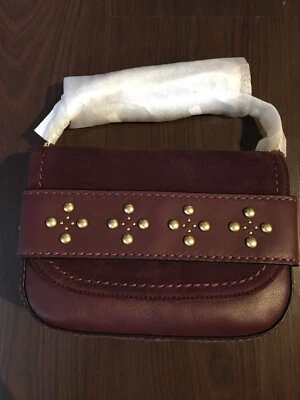 Vera Bradley Carson Mini Saddle Bag BITTERSWEET CHOCOLATE NWT