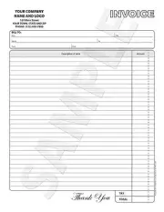 250 Custom Invoice /Bill / Receipt / Estimate / Quote / Proposal Carbonless Form