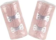2pcs Hand and Foot Protection Strap Grip Stretchy Wrap Bandage Sports Carpal Stabilizing Straps Injury Leg Feet Compression Wrist Band Support Knee Ankle Athletic Tape Body Elastic