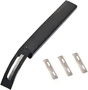 Leather Skiver Tool for DIY Crafting Portable Skiving Knife with Curved Handle for Precision Thinning Includes Replaceable Blades for Leather Belts and Bags