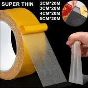 20M Super Thin Strong Fixation Double Sided Adhesive Tape Heavy Duty Translucent