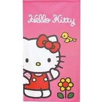 在飛比找PChome24h購物優惠-小禮堂 Hello Kitty 日製 棉麻長門簾 窗簾 遮光