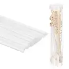 43pcs Reed Diffuser Sticks Set Stick with Decoration Plastic Bottle, White