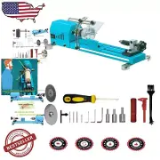 Professional Mini Tabletop Lathe, 100W Motor with Adjustable Speeds for Crafting