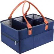 Joyzan Baby Diaper Caddy, Multiple Compartments Organizer Holder Nursery Stor...