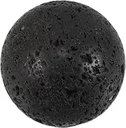 HOOTNEE Natural Volcanic Rock Sphere Handpolished Decorative Ball for Rock Collection Unique Textured Ornament for Fish Tank and Home Decor Authentic Lava Stone