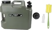 18L Camping Water Container Durable Large Capacity Portable Outdoor Water Storage Container for Camping Hiking Vehicle Emergency Situations PE Material 37 x 20 x 34cm