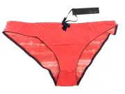 Claudette Sophia Ruffled Back Bikini Panty Women's Lingerie Panties Papaya Navy