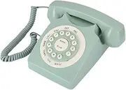 European Vintage Green Landline Telephone High Definition Call Clear Button for Home Office