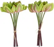 JEWEDECO 12pcs Artificial Orchid Faux Orchid Artificial Flower Orchid Flower Artificial Cymbidium Bouquet Silk Orchids That Look Real Orchid Stems Faux Flowers Decor Indoor Fake Flowers