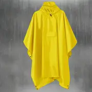 Danoz Outdoors - Yellow Portable Outdoor Camping Poncho - Can be used as Raincoat, Tarp, Ground Cover