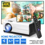 Mini Portable Projector Android 9 Supported 4K 5G Wifi Home Theater USB HDMI AV
