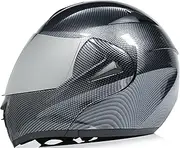 Modular Motorbike Helmet Flip Front Helmet Built-in Dual Visor Full Face Motorcycle Helmet for Adult Men Women Street Racing Cruiser Motocross DOT/ECE Approved
